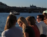 A group of friends enjoying a sunny day on a trajinera.