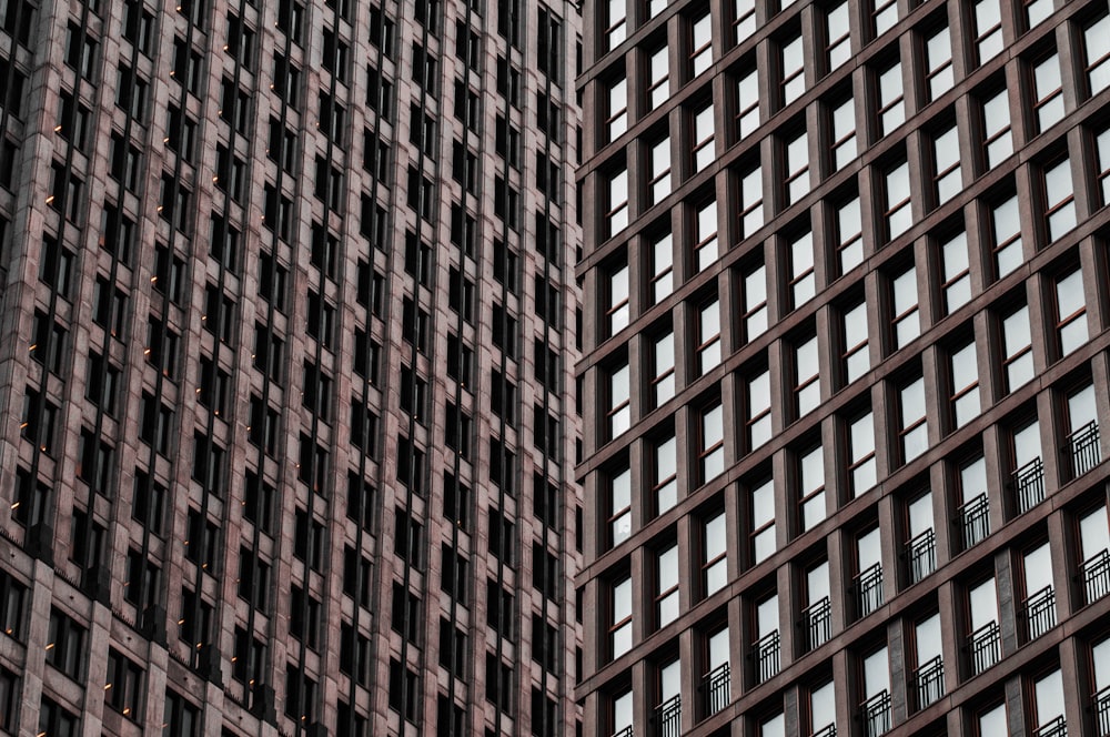 昼間の建物のローアングル撮影