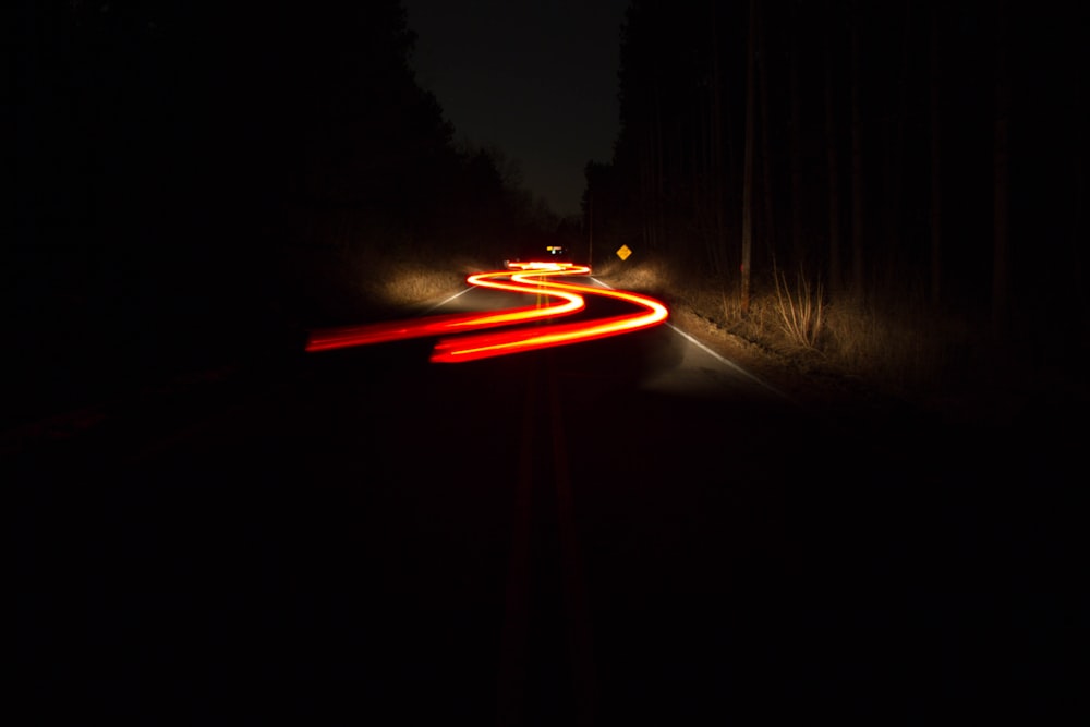 time-lapse photography of vehicle lights