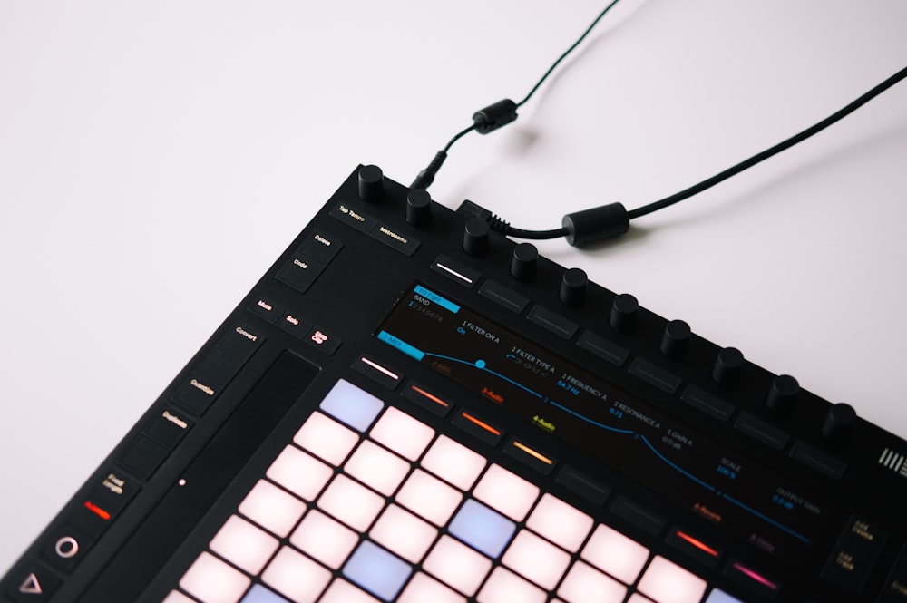 closeup photo of black launchpad