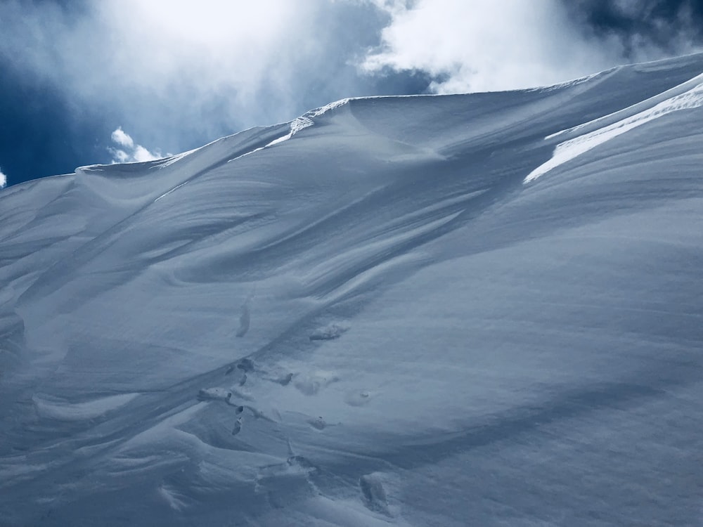 mountains covered with snow