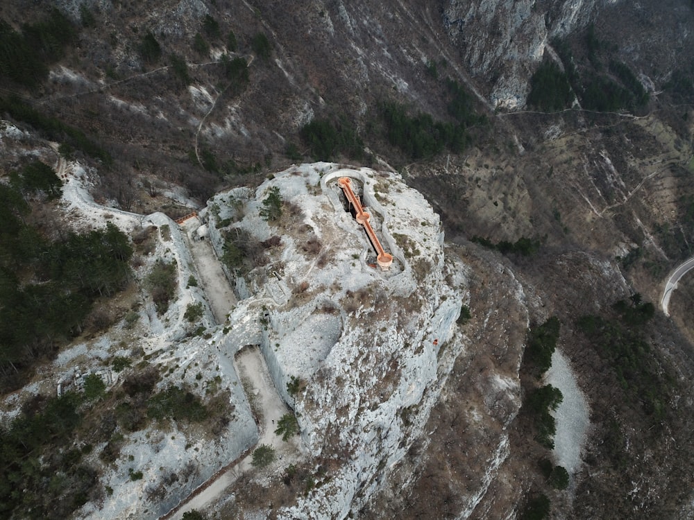 bird's-eye view of mountain