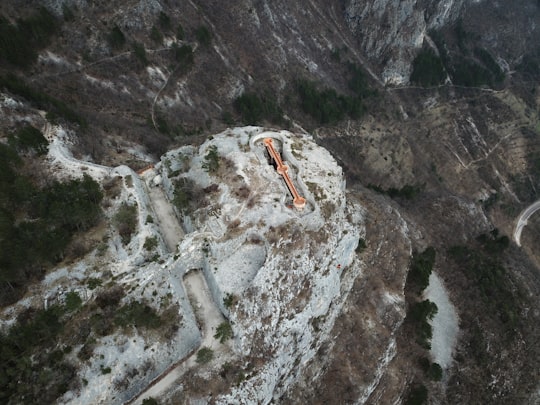 bird's-eye view of mountain in Vallarsa Italy