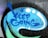 The image depicts a graffiti-style artwork on a textured surface. The words 'KEEP GOING' are spray-painted in blue within a speech bubble-like shape. Surrounding the text are abstract blue and white dots and lines, which add to the dynamic and encouraging visual appeal.