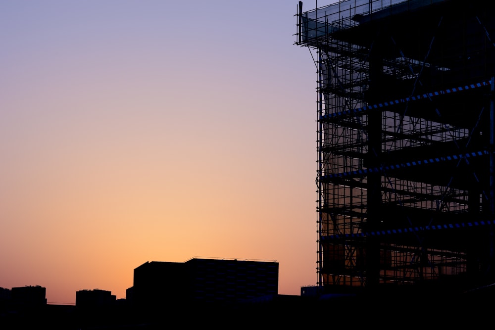 silhouette of building