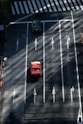 bird's-eye view of car on parking