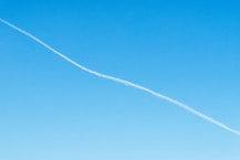 white smoke on blue sky