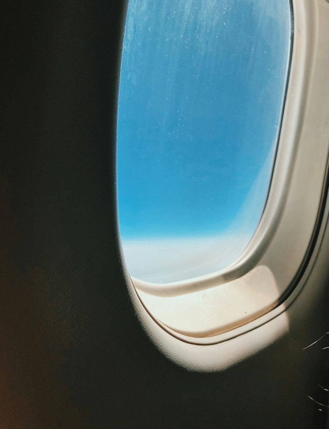 view of sky from aircraft window