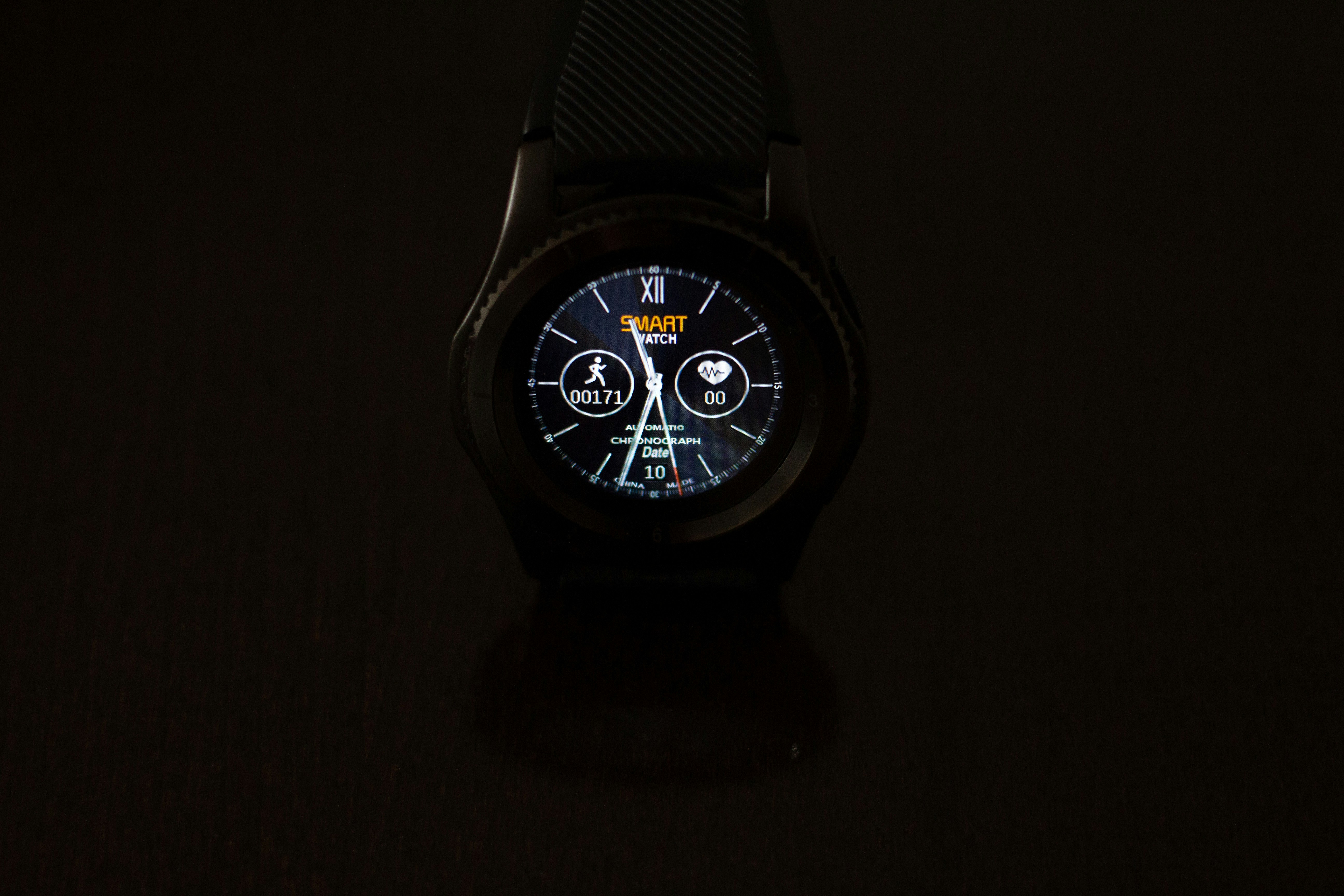 black round smartwatch