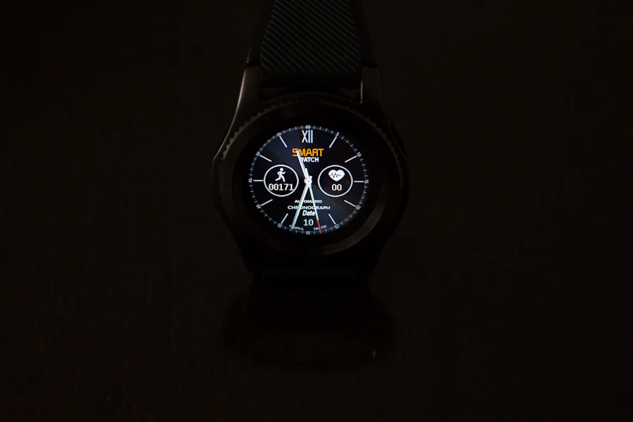 Reference photo of a finished round smartwatch with a strap