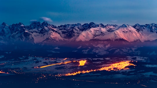 photography of white mountain in Turbacz Poland