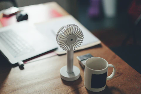 Handheld Fan, White