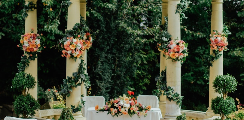 gray and beige gazebo near green leafed tree