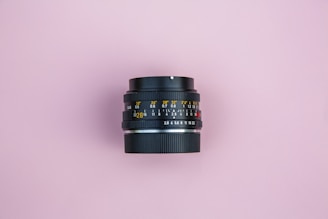 black camera lens