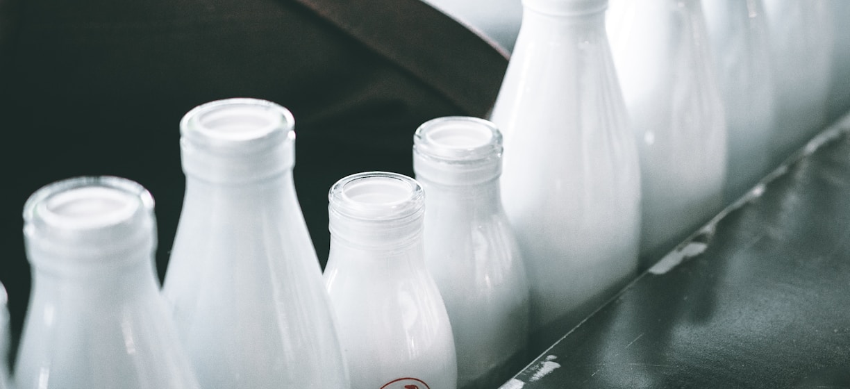 photo of milk bottle lot