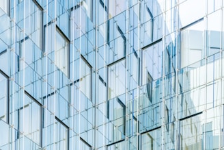 architectural photography of glass building