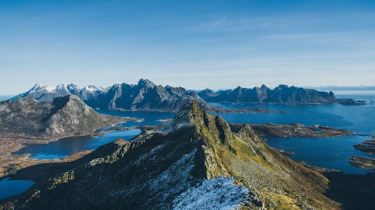 landscape photo of mountains in Lofoten Islands Norway