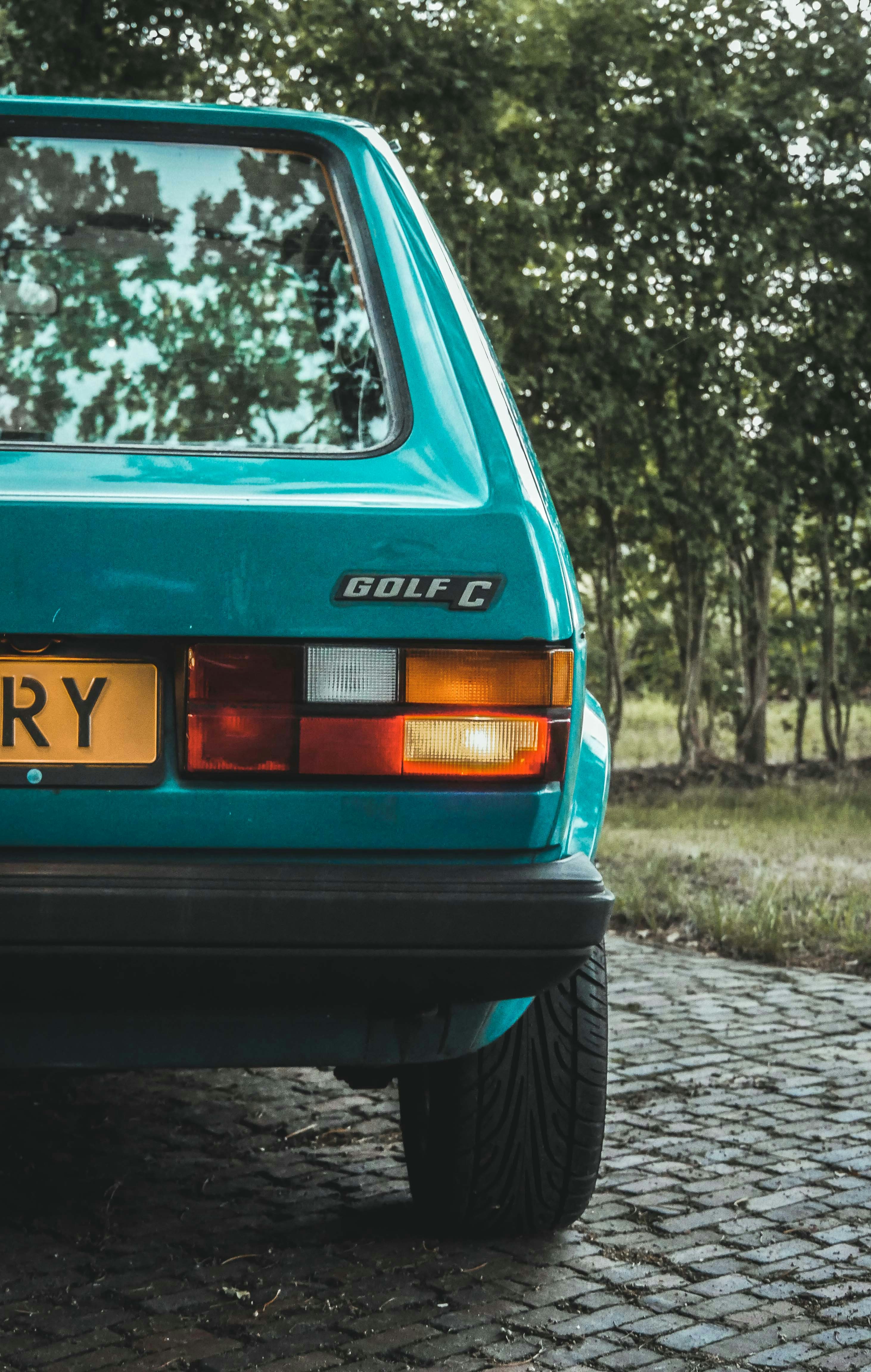 A beautifull ass of the blue volkswagen mk1 haha.