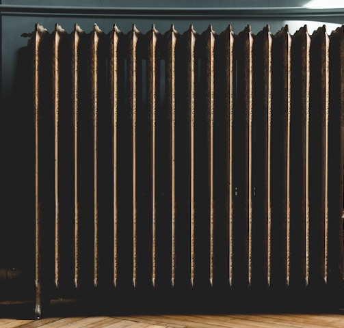 photo of gray oil heater