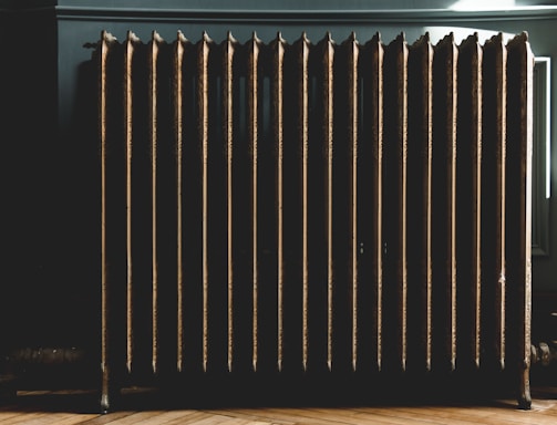 photo of gray oil heater