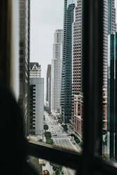 View of Avenida Paulista with business buildings and busy professionals.