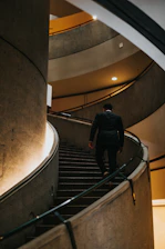 man at stairs