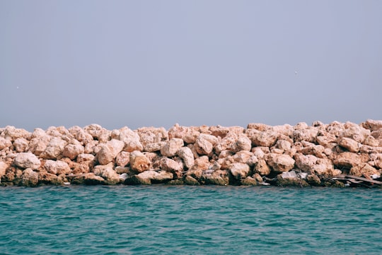 landscape photography of brown rock formation in Cartagena Colombia