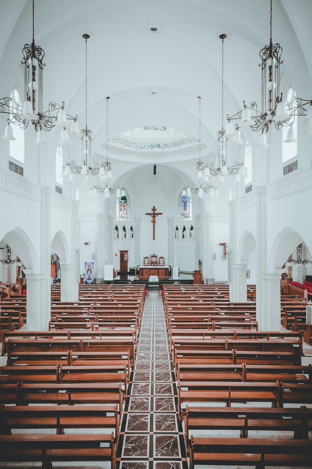 architectural photography of cathedral