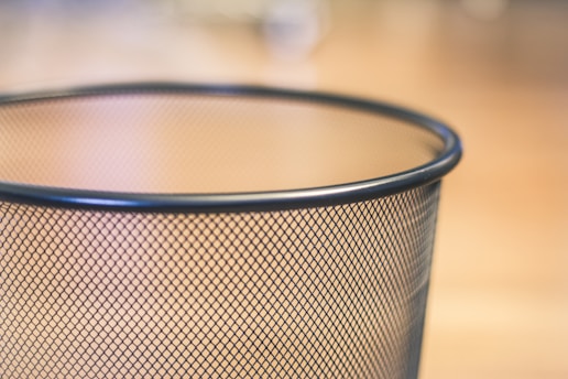 black and white metal mesh basket