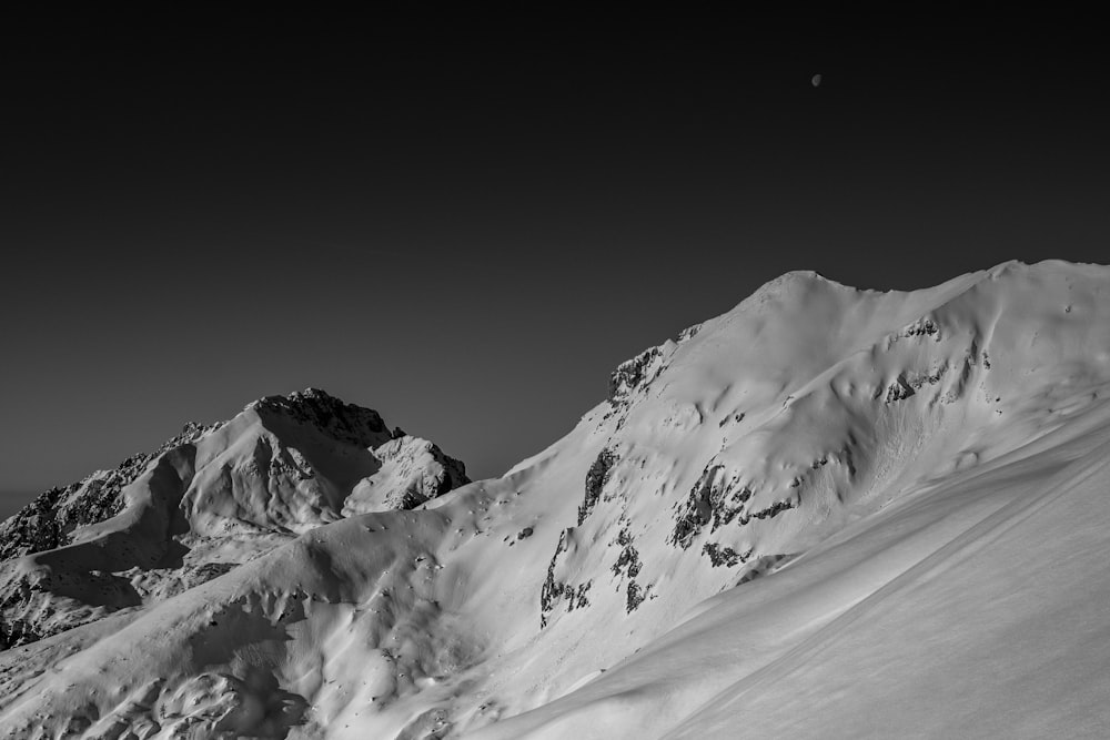 mountain covered with snow