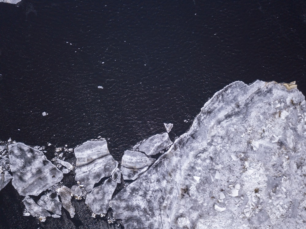 bird's eye view of iceberg