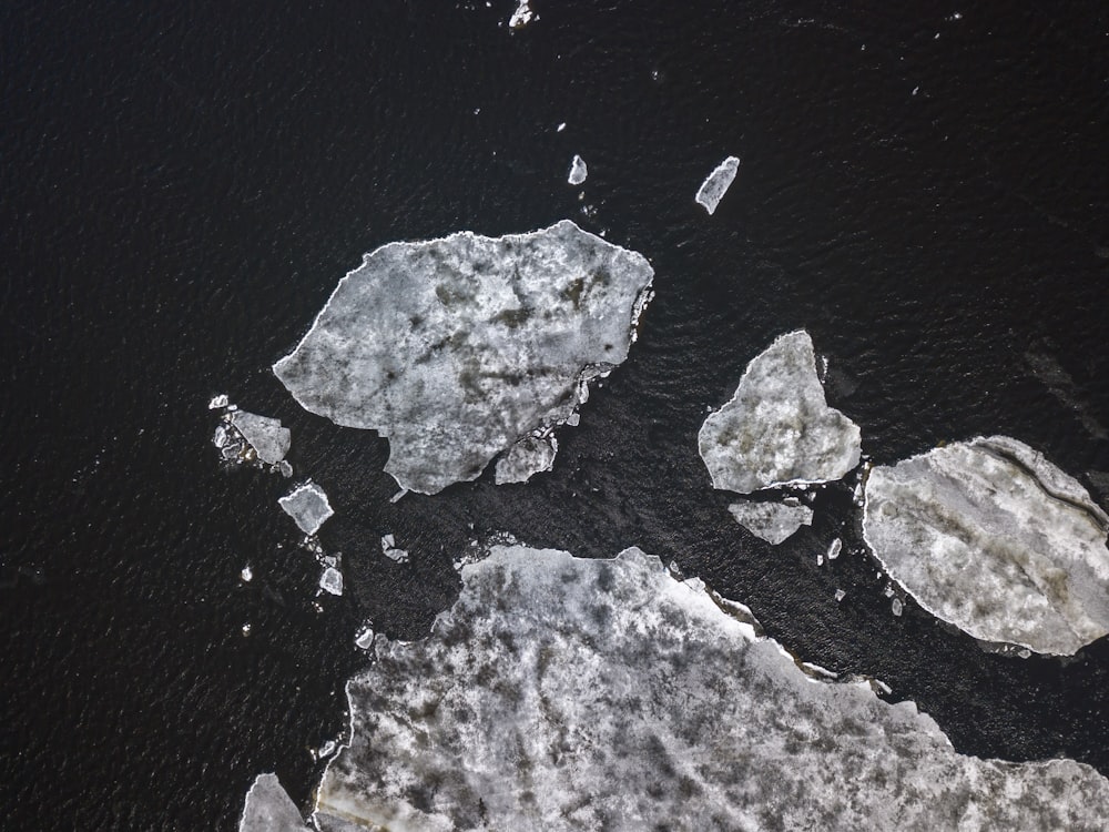 bird's eye view of iceberg