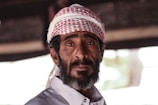 Khalid Alshafi captured in a candid moment during a photoshoot.
