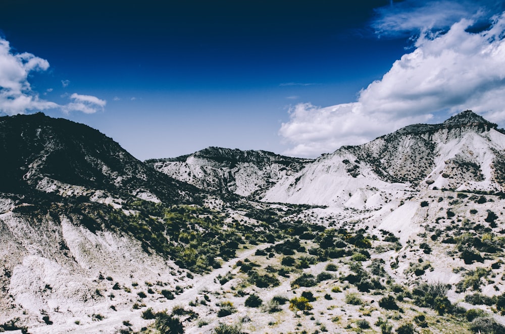 snow capped mountains at daytime