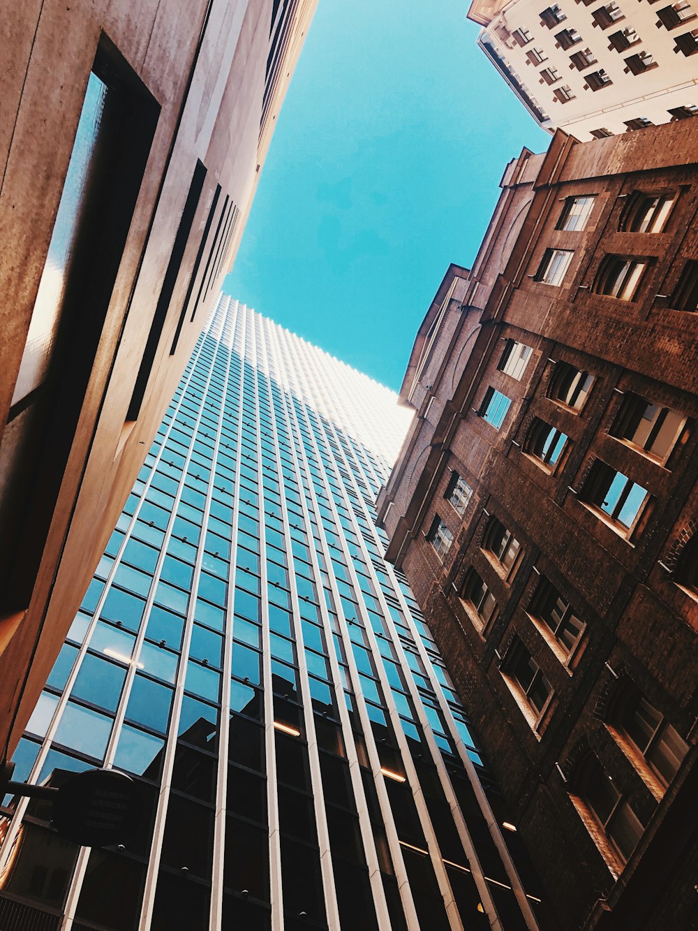 low-angle photography of building