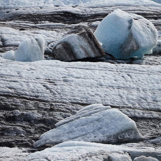 ice rocks in Vatnajökull National Park Iceland