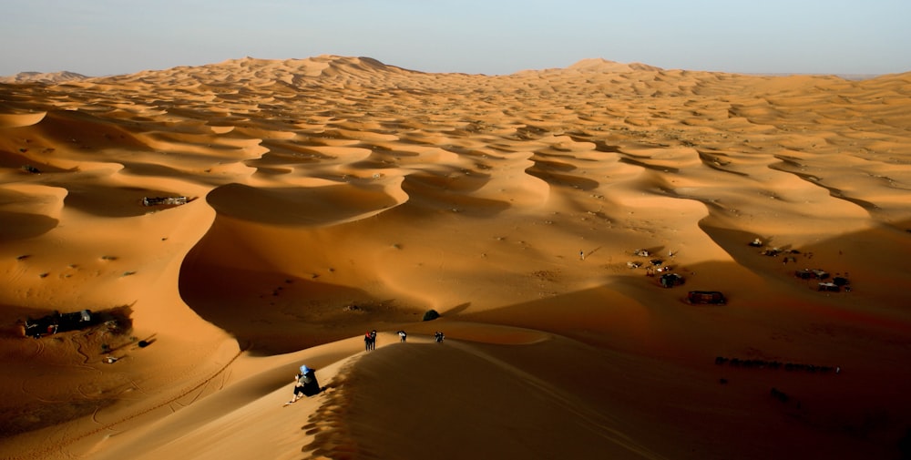 people in desert