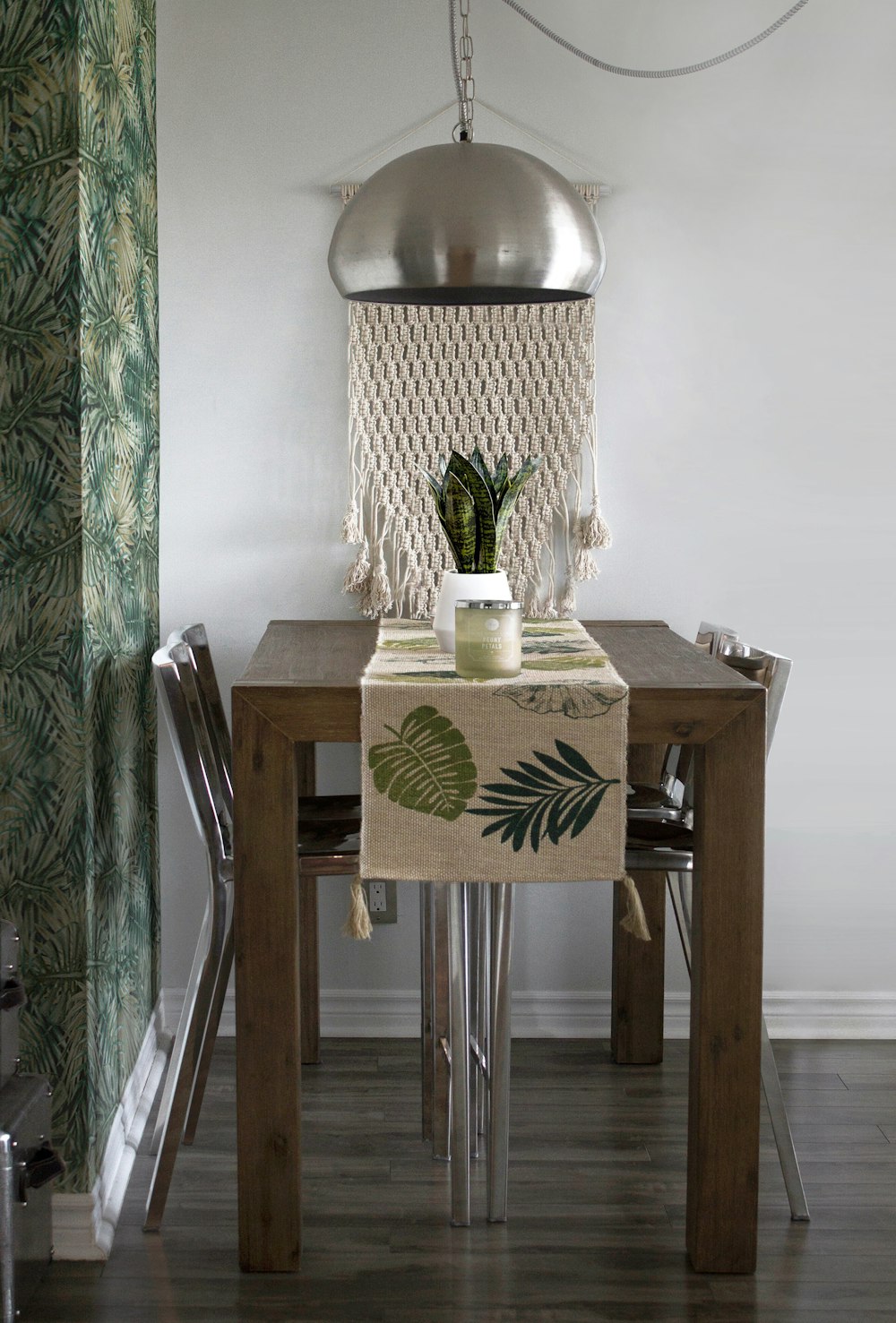 snake plant on table