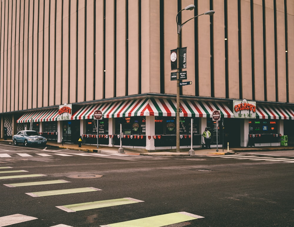 storefront in building near road