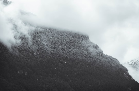 foggy mountain in Hautes-Alpes France