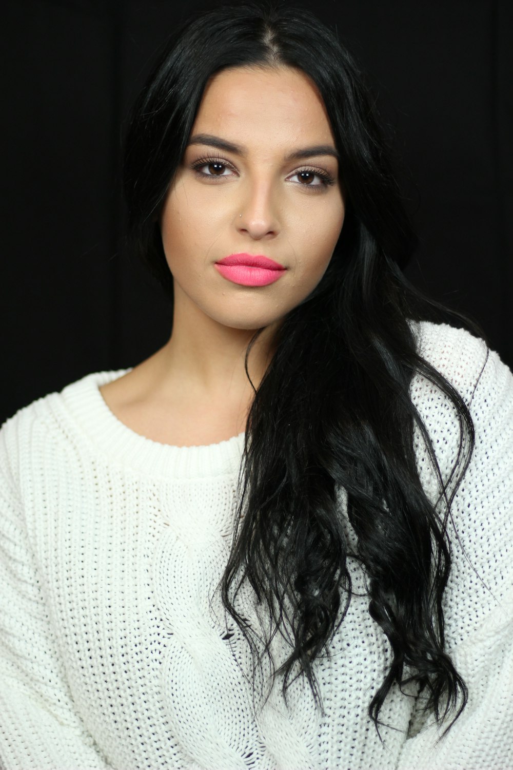 woman posing for portrait photo