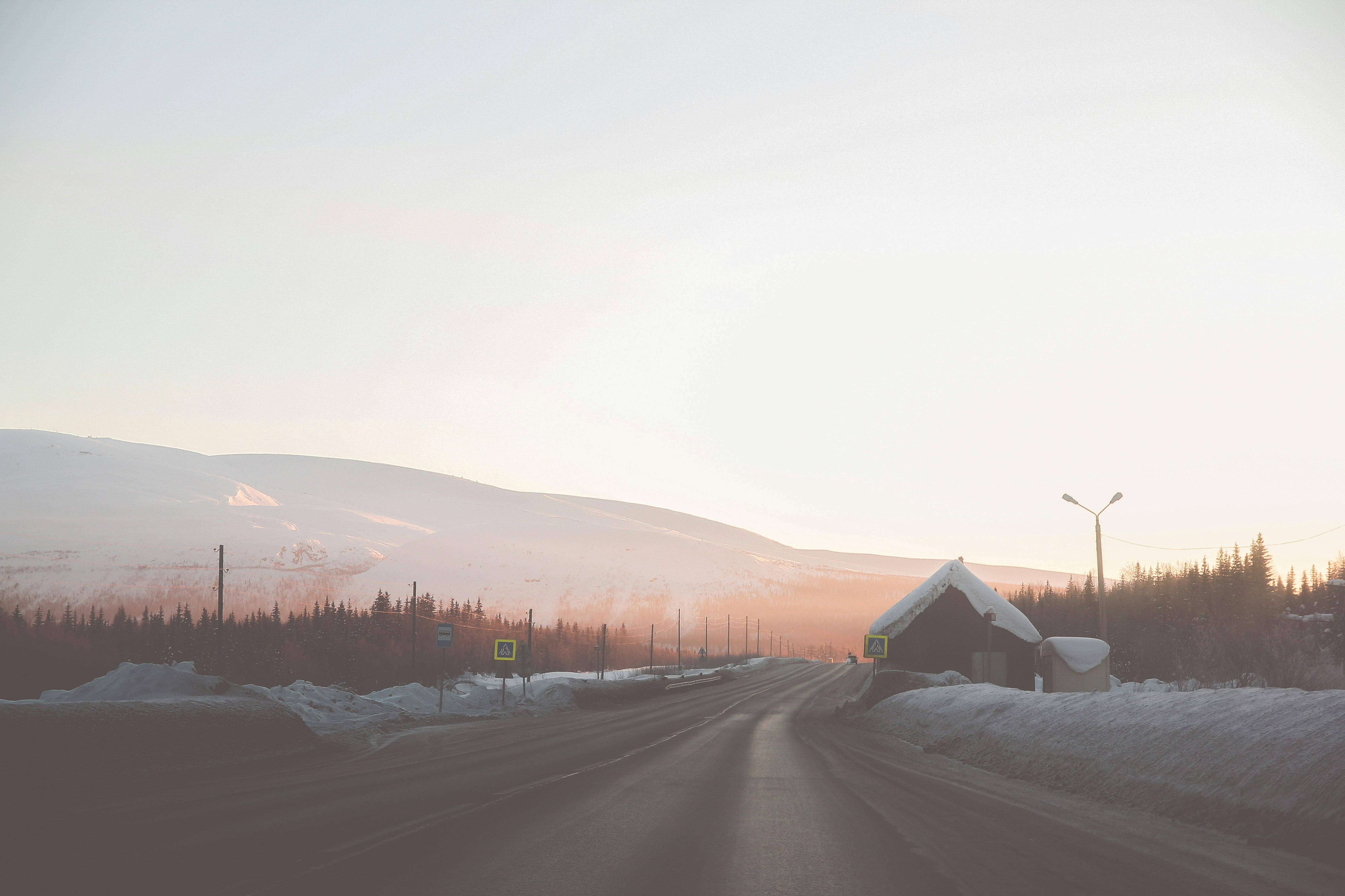landscape photo of empty road