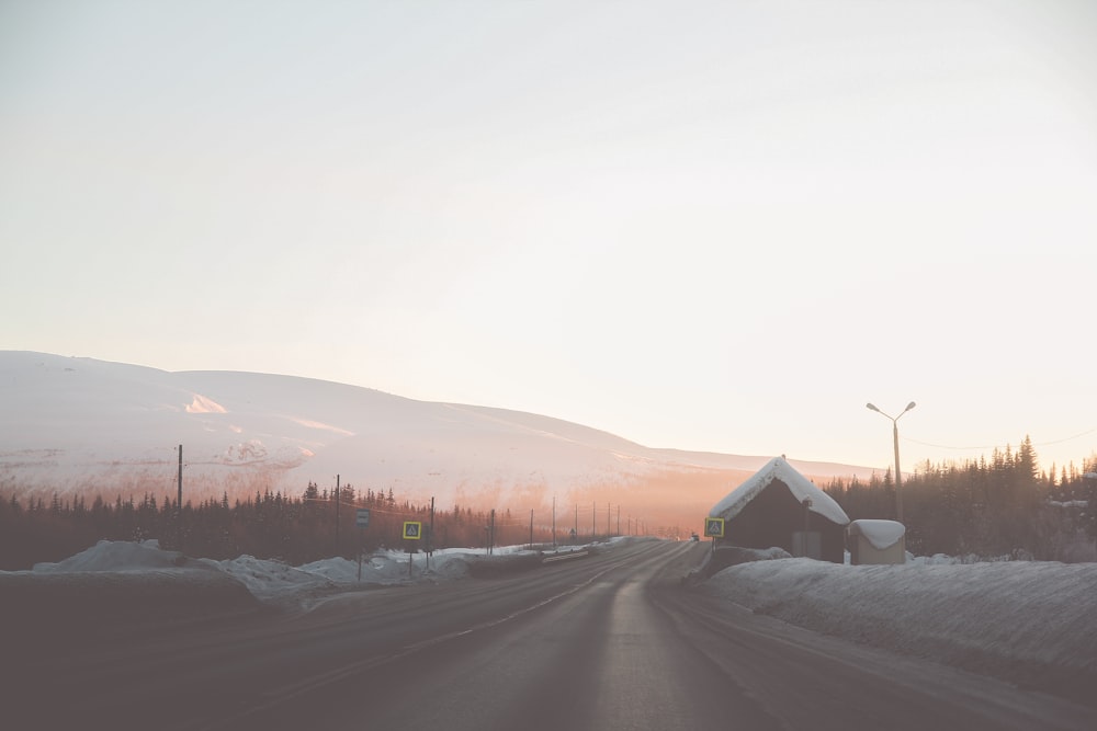 landscape photo of empty road