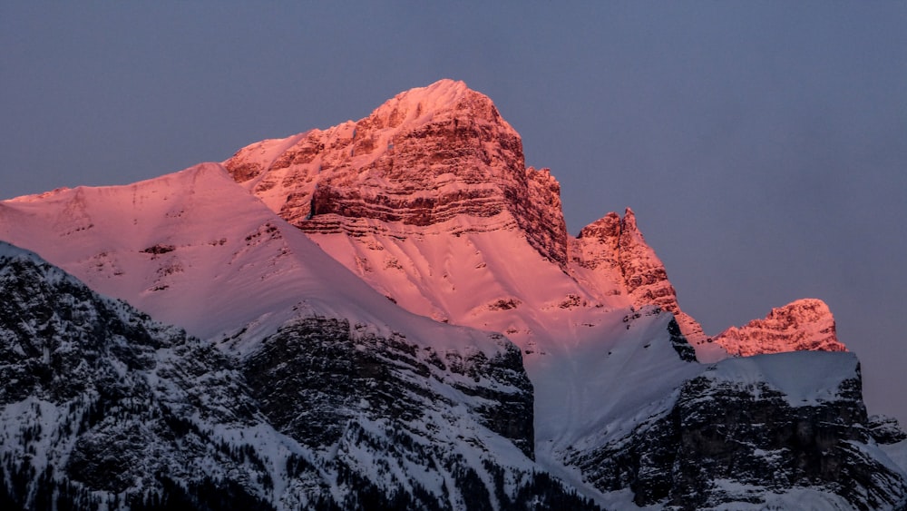 landscape photo of snow mountain