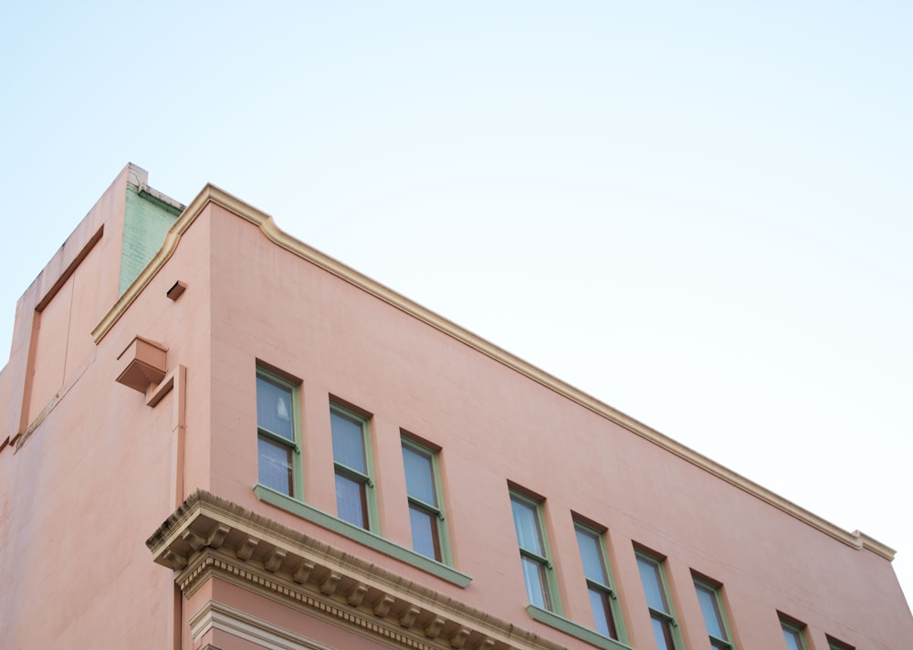 pink concrete building