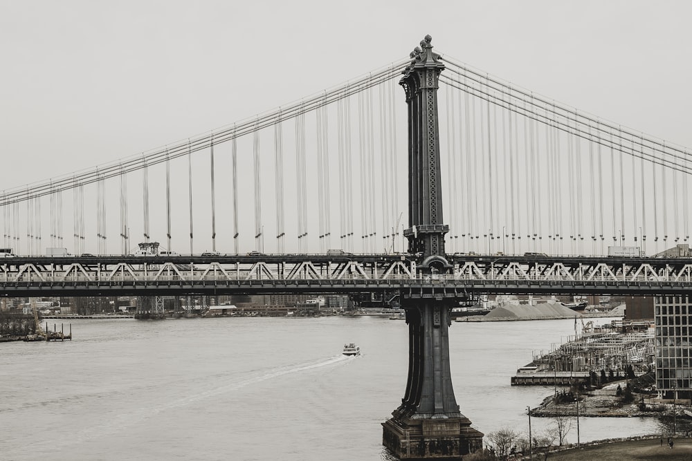 bird's eye view of gray concrete bridge