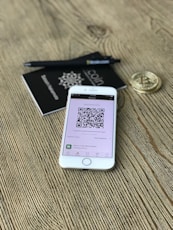 showing application of fintech like bar code and bit coin