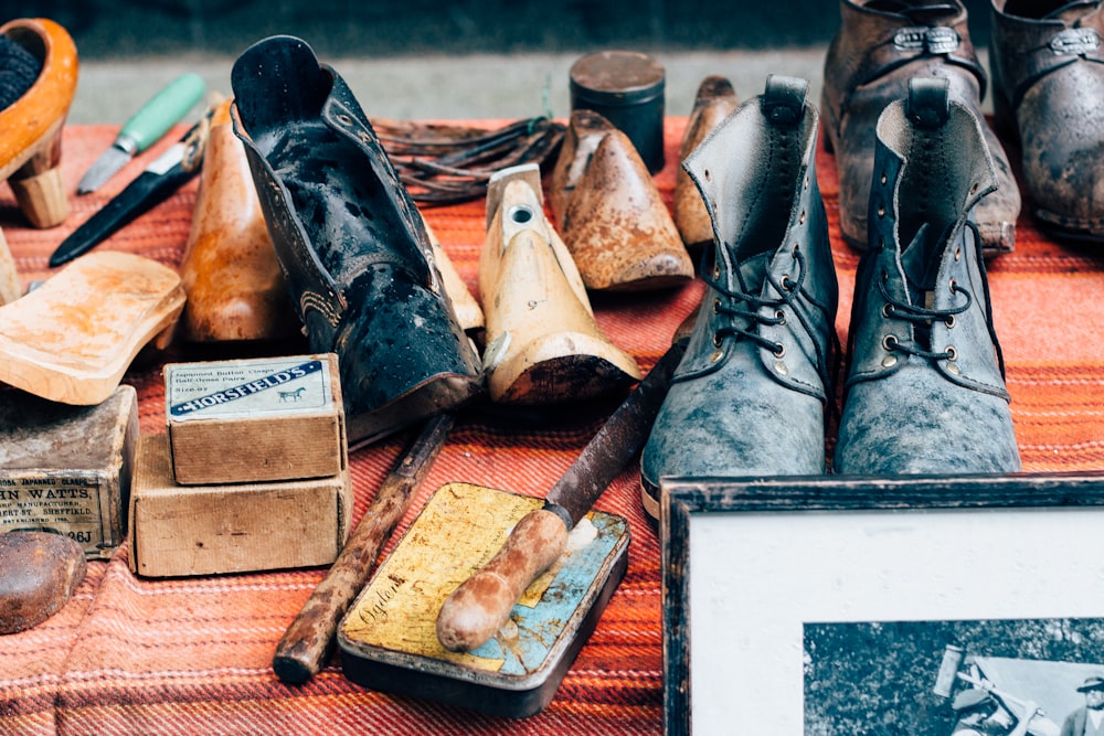 leather footwear lot