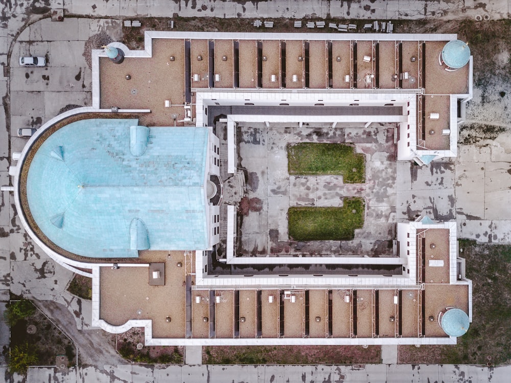 aerial photography of building