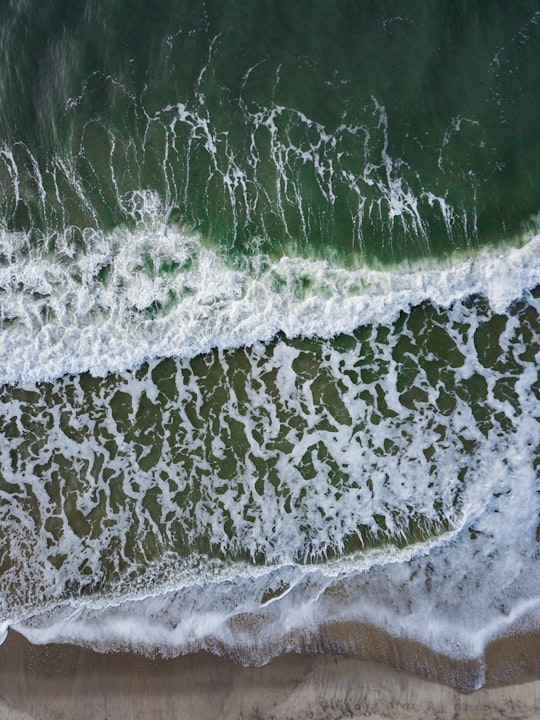 aerial photography of seashore in Atlantic Beach United States